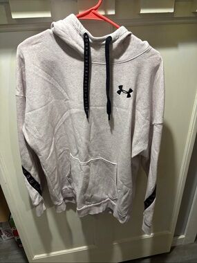 Under Armour Women’s Pale Pink Hoodie with Black Accents